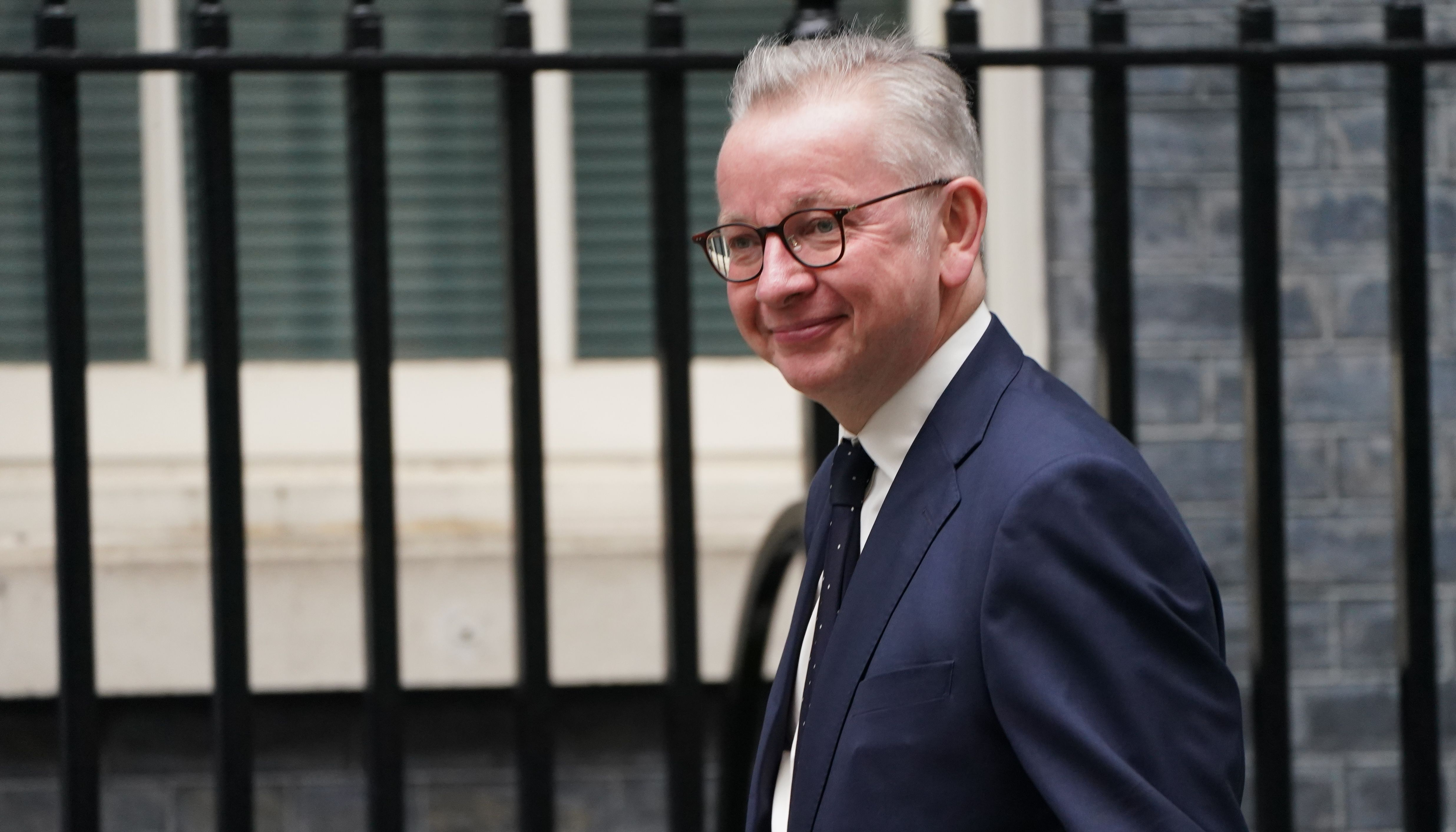 Cabinet Office Minister Michael Gove arrives in Downing Street.
