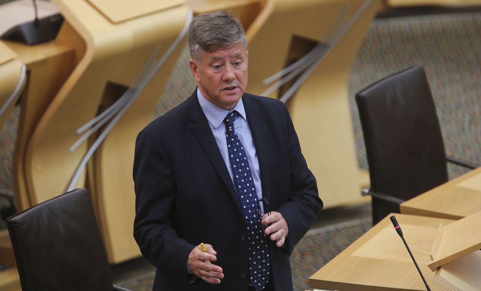 Cabinet Secretary for Justice and Veterans Keith Brown during a ministerial statement on the deaths of John Yuill and Lamara Bell, at the Scottish Parliament in Holyrood, Edinburgh. Picture date: Thursday September 9, 2021.