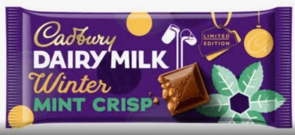 Cadbury Dairy Milk Winter Mint Crisp Chocolate Bar 360g