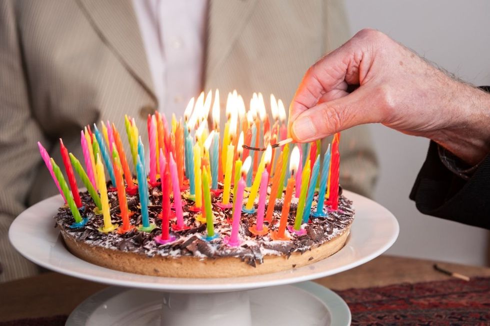 CAKE WITH CANDLES
