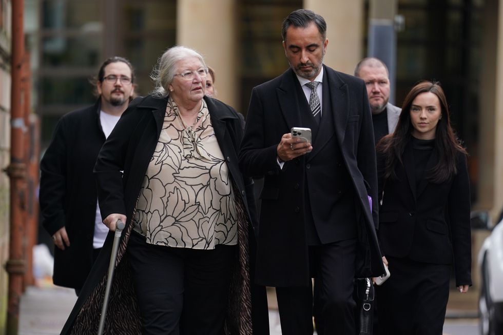 Caldwell's mother, family and solicitor