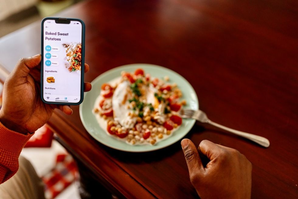 Calorie tracking app healthy food