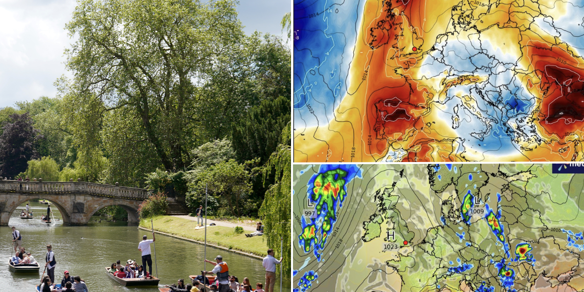 NextImg:UK weather: Sun returns and British summer SAVED by rogue snowstorm bashing America