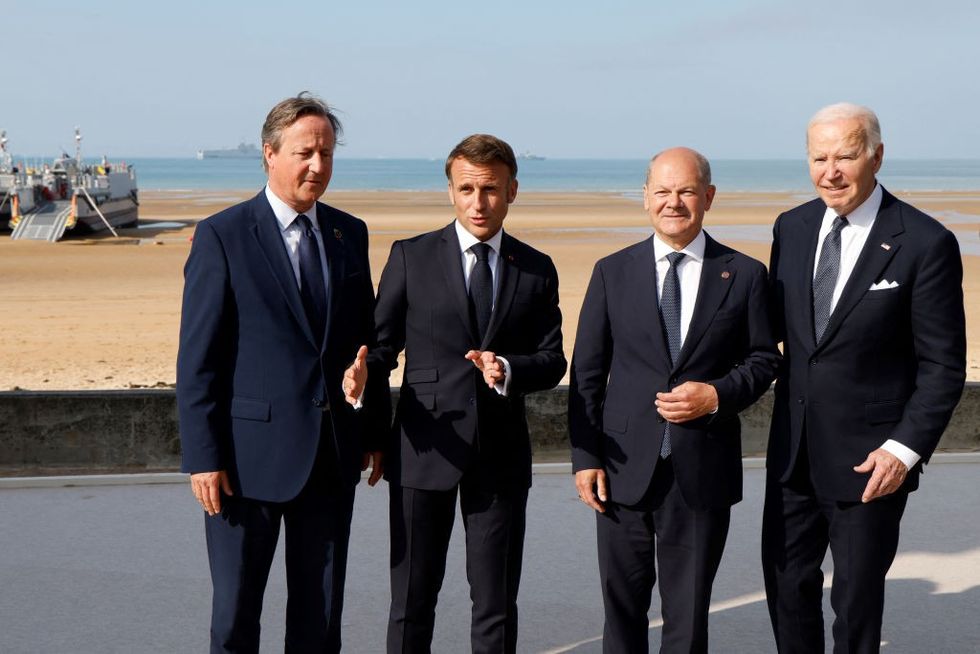 Cameron, Macron, Scholz, Biden