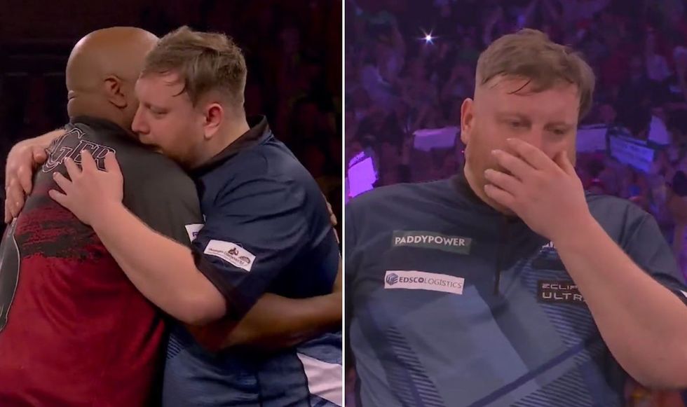 Cameron Menzies could not contain his emotions after losing to Leonard Gates\u200b