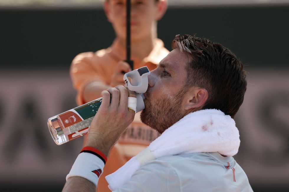 Cameron Norrie was unable to continue against Adolfo Daniel Vallejo