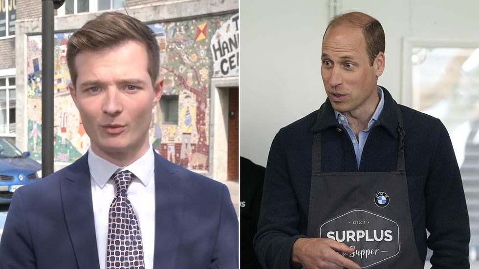 Cameron Walker and Prince William