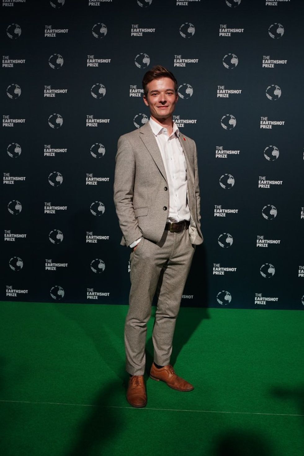 Cameron Walker in picture at Earthshot Prize event