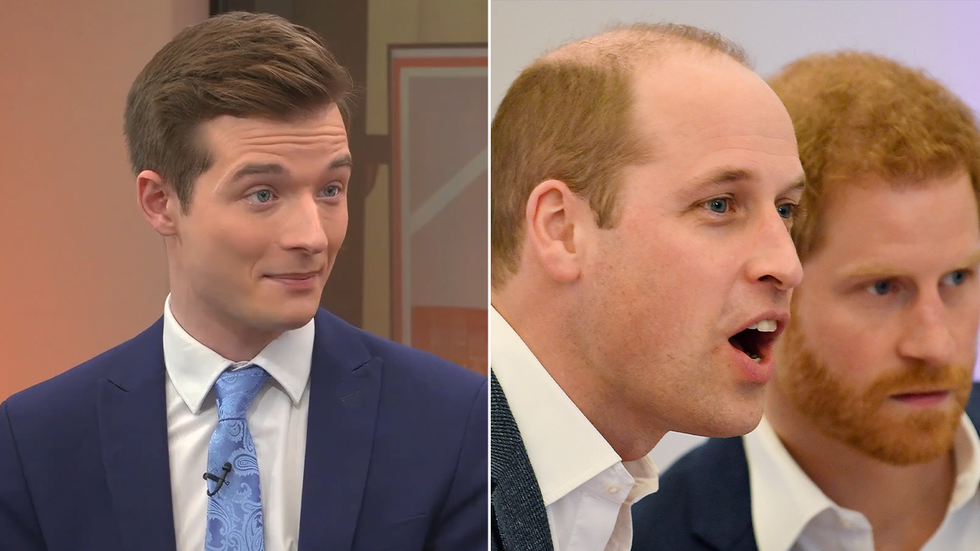 Cameron Walker, Prince William and Prince Harry