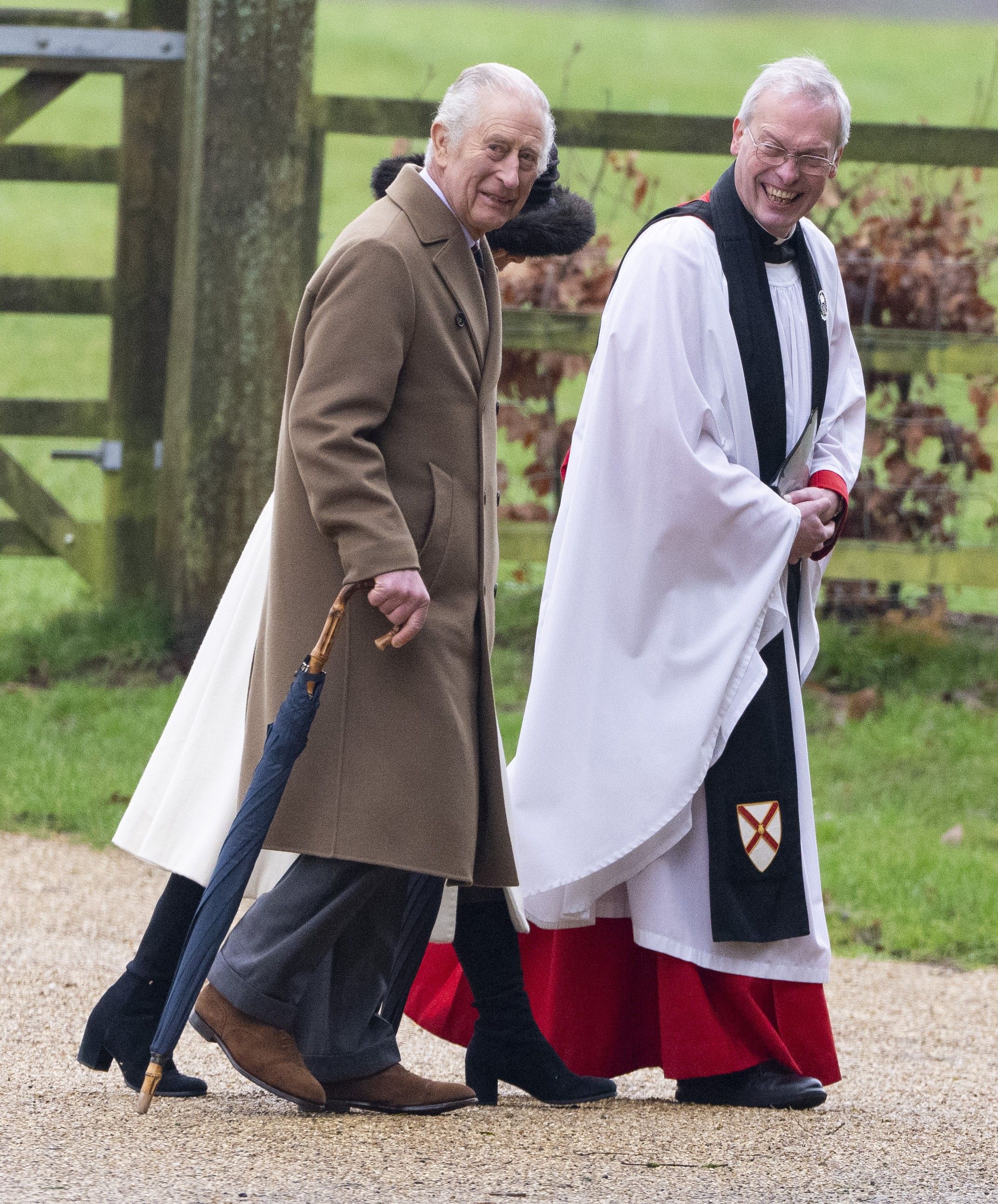 Camilla, Charles and Reverend Canon Dr Paul Williams