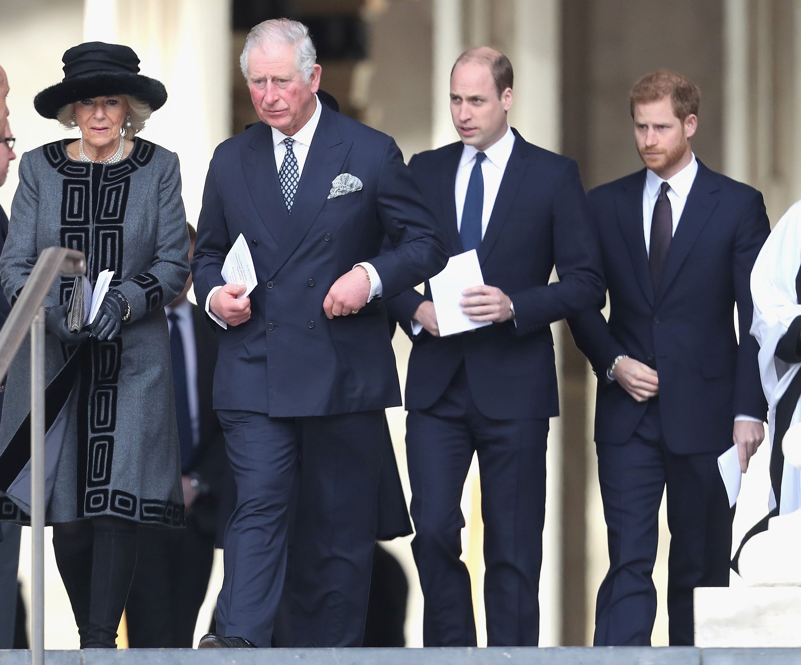 Camilla, Charles, William and Harry