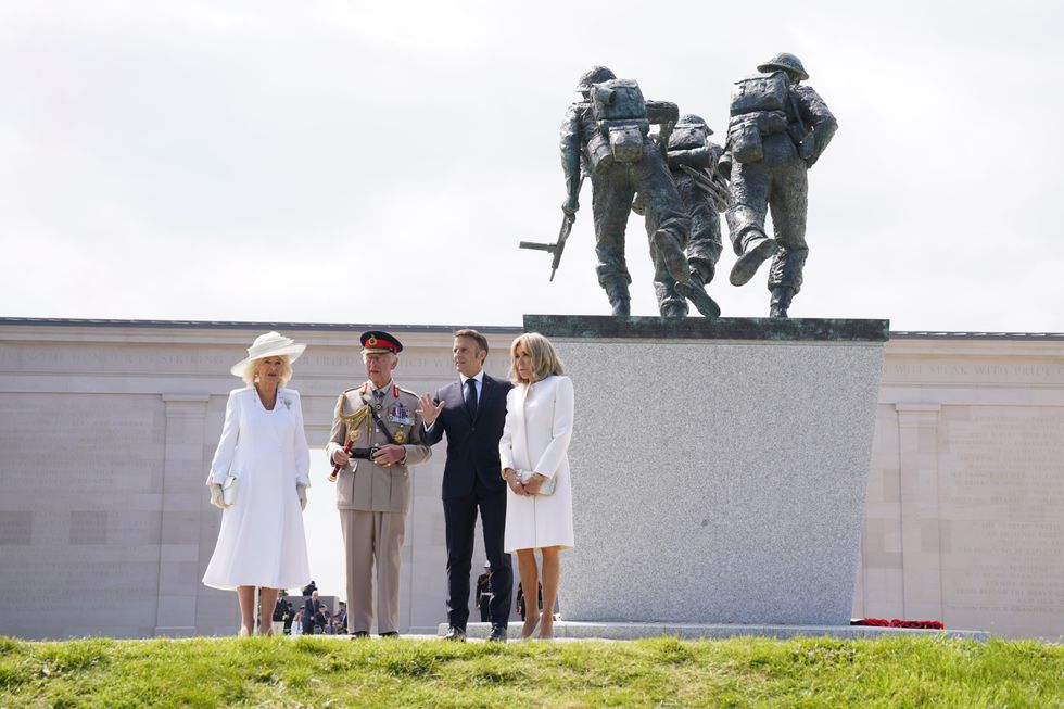 Camilla, King Charles, Emmanuel Macron, Brigitte Macron