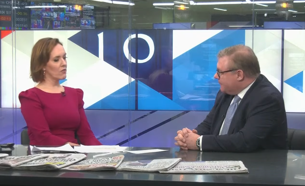 Camilla Tominey and Mark Francois