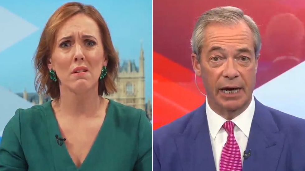 Camilla Tominey and Nigel Farage