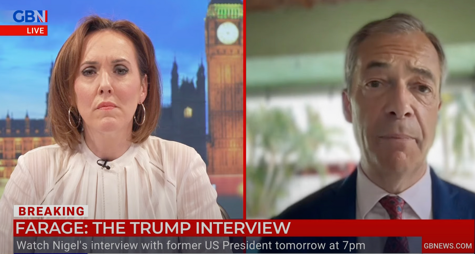 Camilla Tominey and Nigel Farage