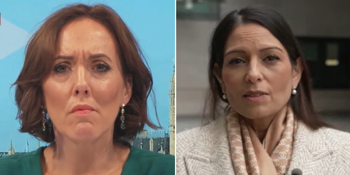 NextImg:'It's deadly serious!' Priti Patel lashes out at Labour for 'disrupting judicial process' to 'kowtow to China'