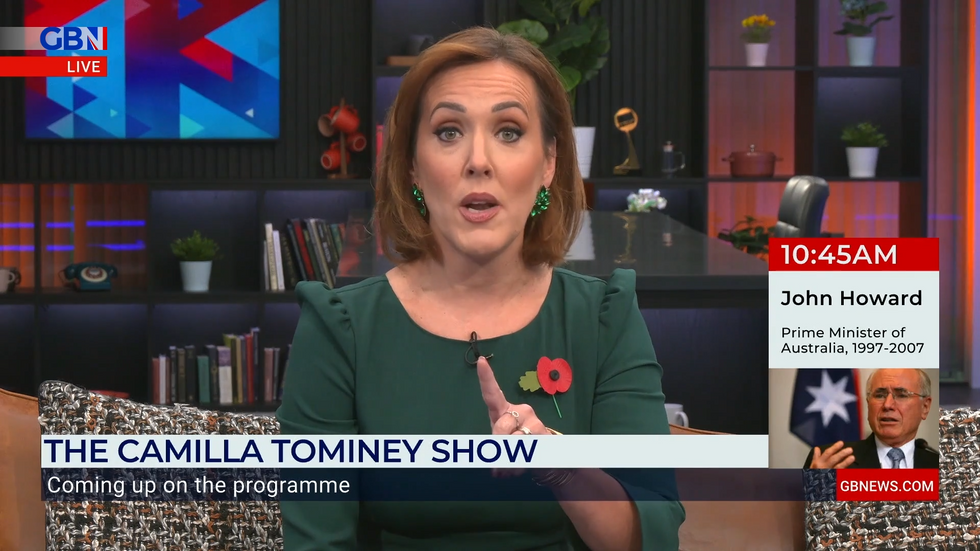 Camilla Tominey presents on GB News