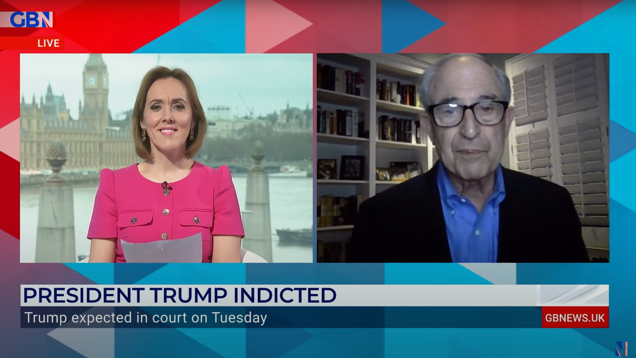 Camilla Tominey with Lanny Davis