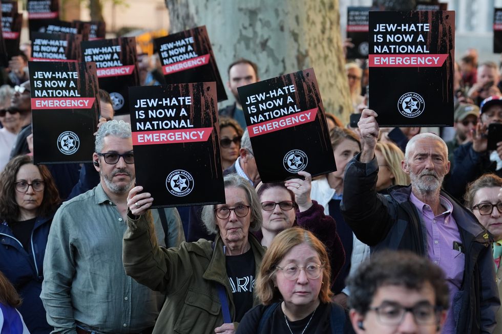 Campaign Against Antisemitism 'national emergency' rally