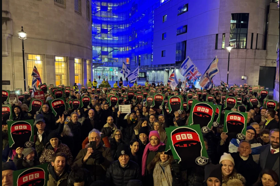 Campaign Against Antisemitism protest