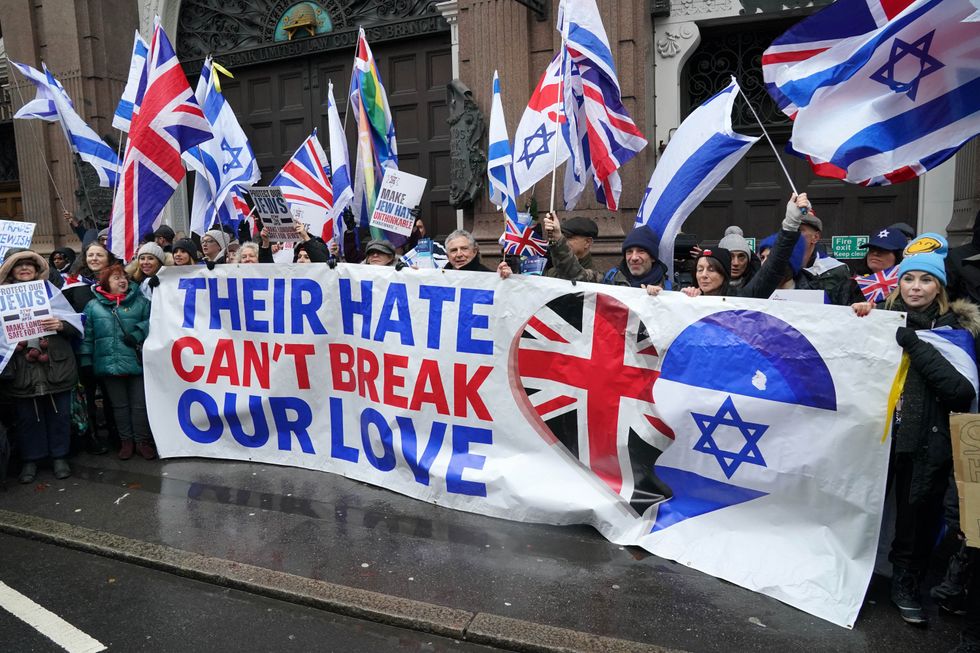 Campaign against antisemitism protesters