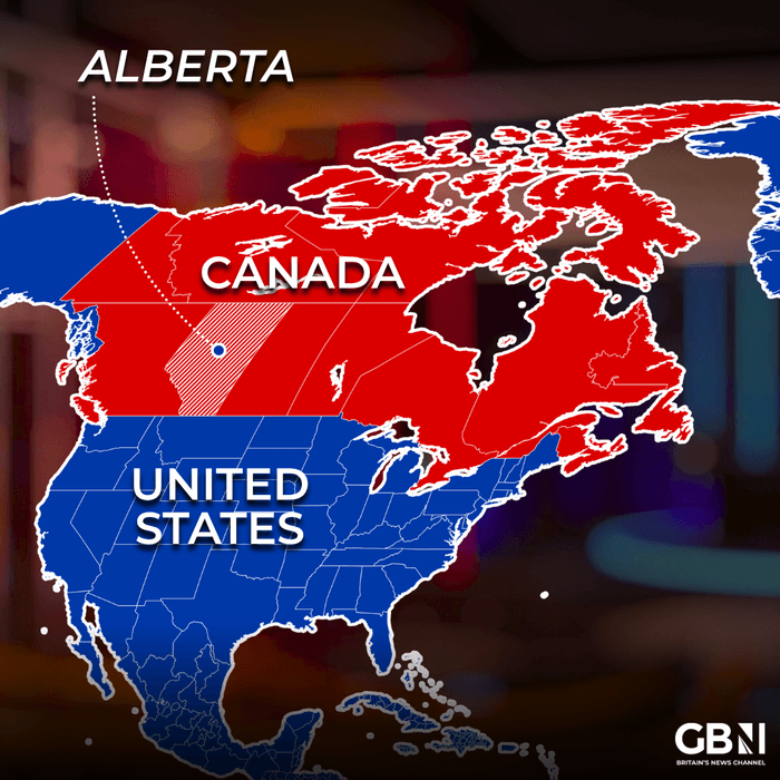 Canada US map