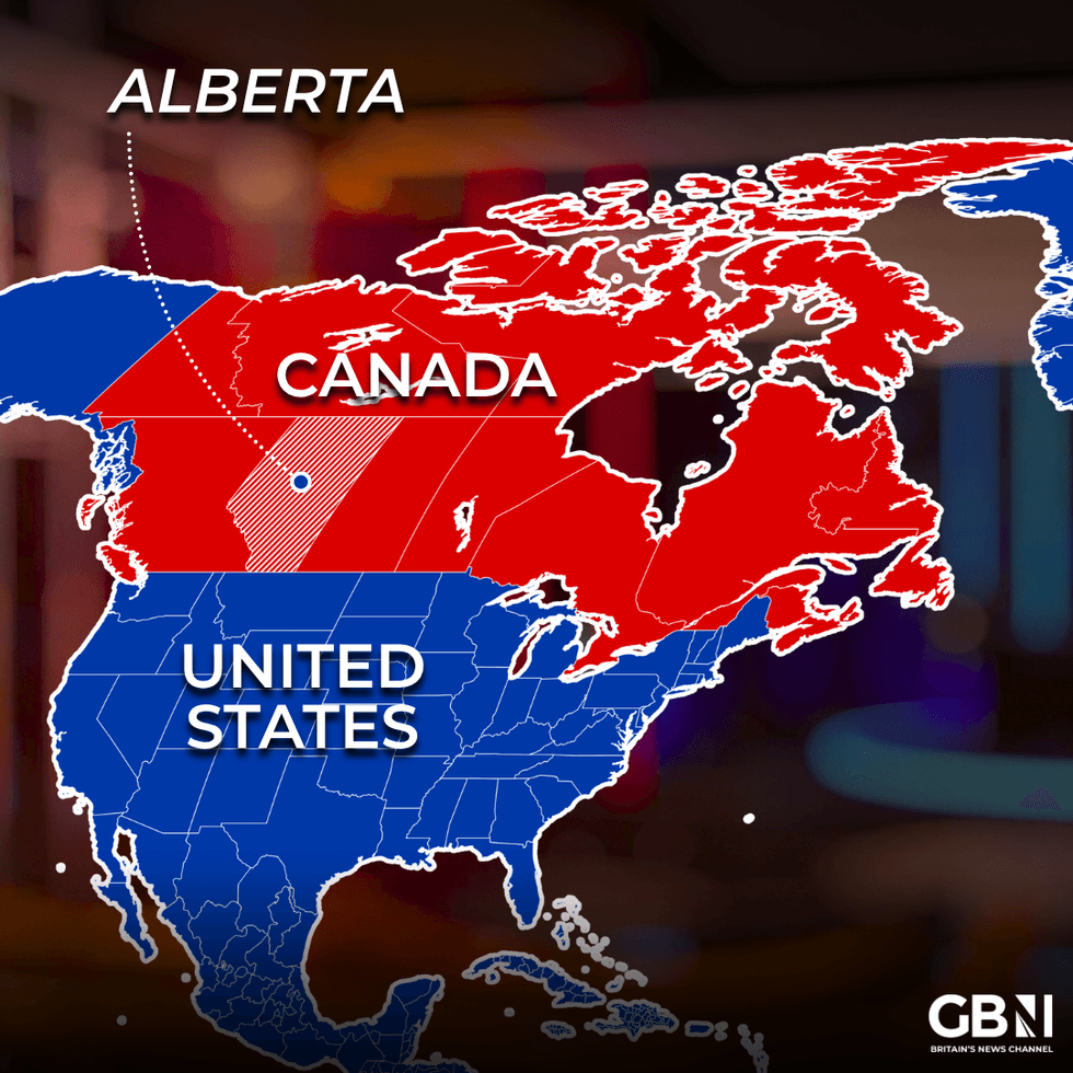 Canada US map