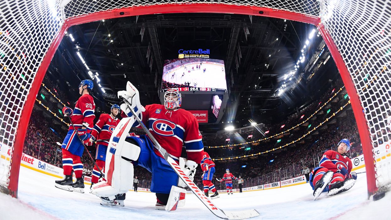 Canadians pictured in Ice Hockey gear