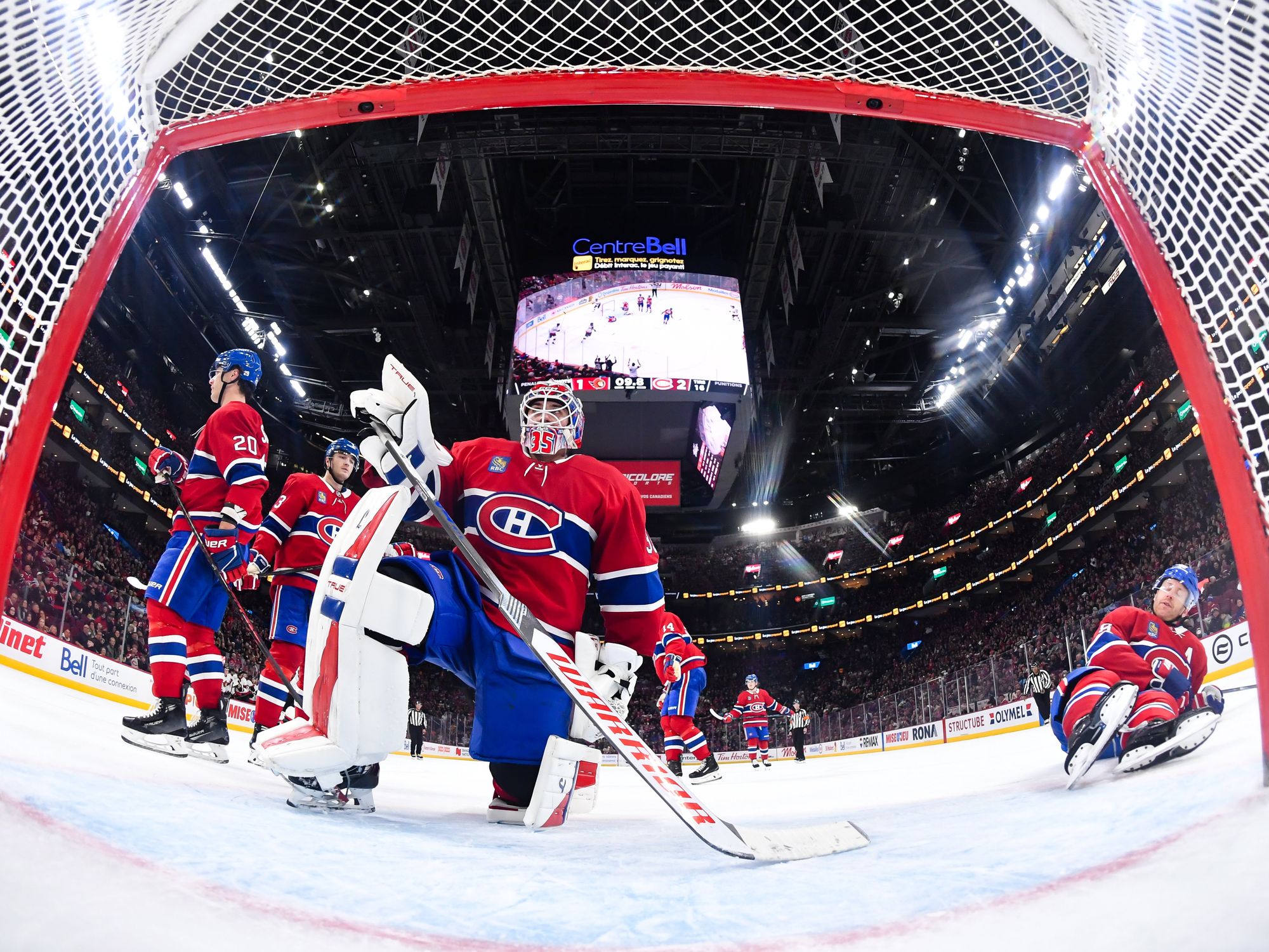 Canadians pictured in Ice Hockey gear