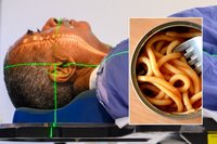 CANCER PATIENT UNDERGOING SCAN