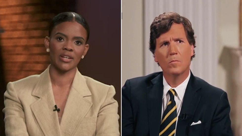 Candace Owens and Tucker Carlson