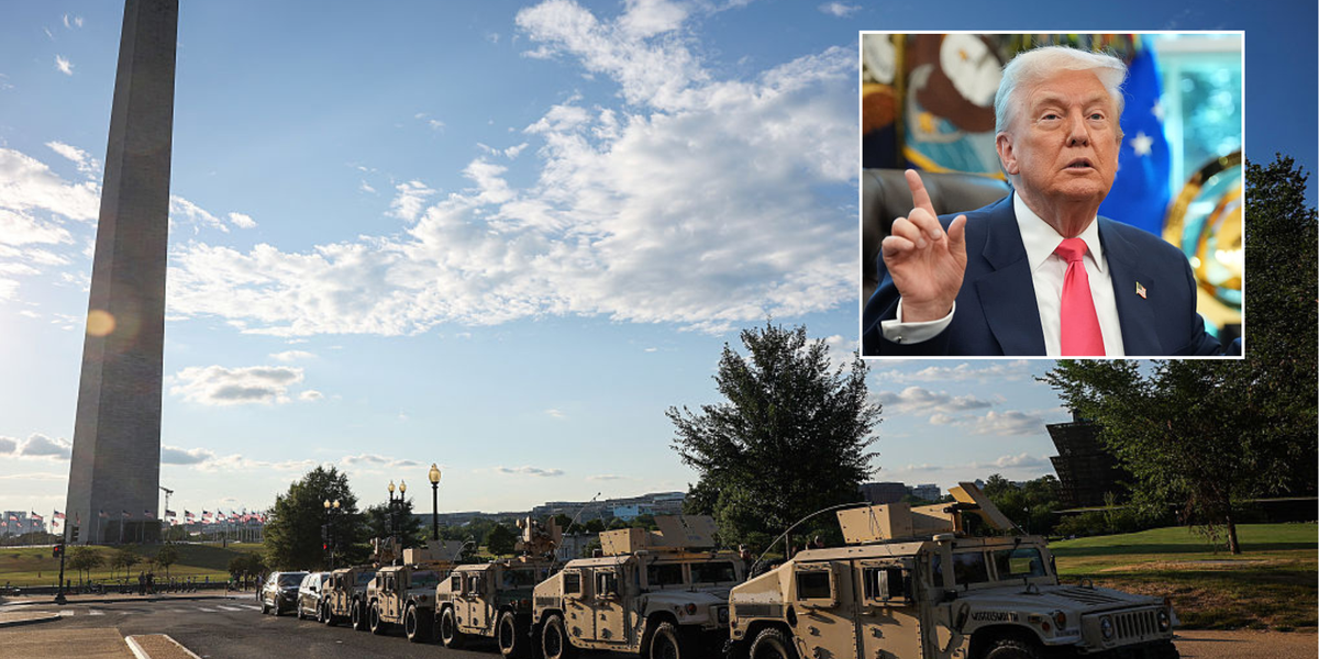 NextImg:Donald Trump sued by Washington DC after 'hostile takeover' of police force