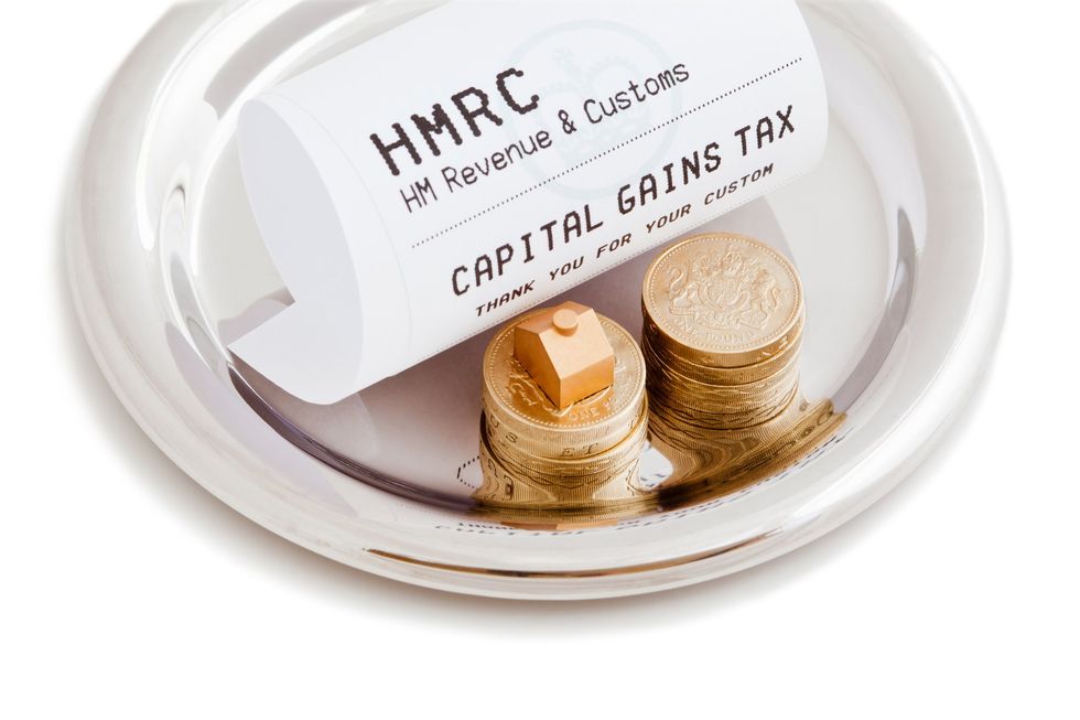 Capital gains tax receipt