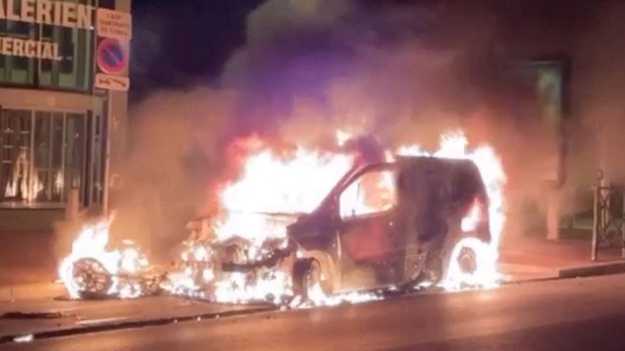 Car ablaze