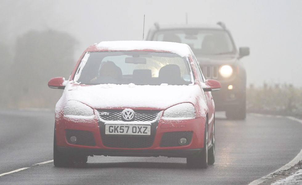 Car covered in snow