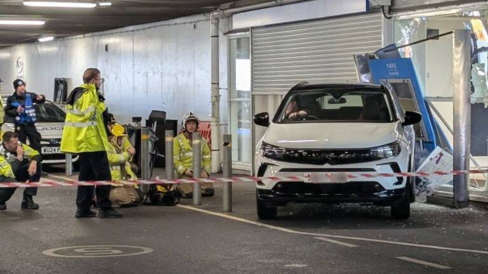 Car crash at Yate Tesco