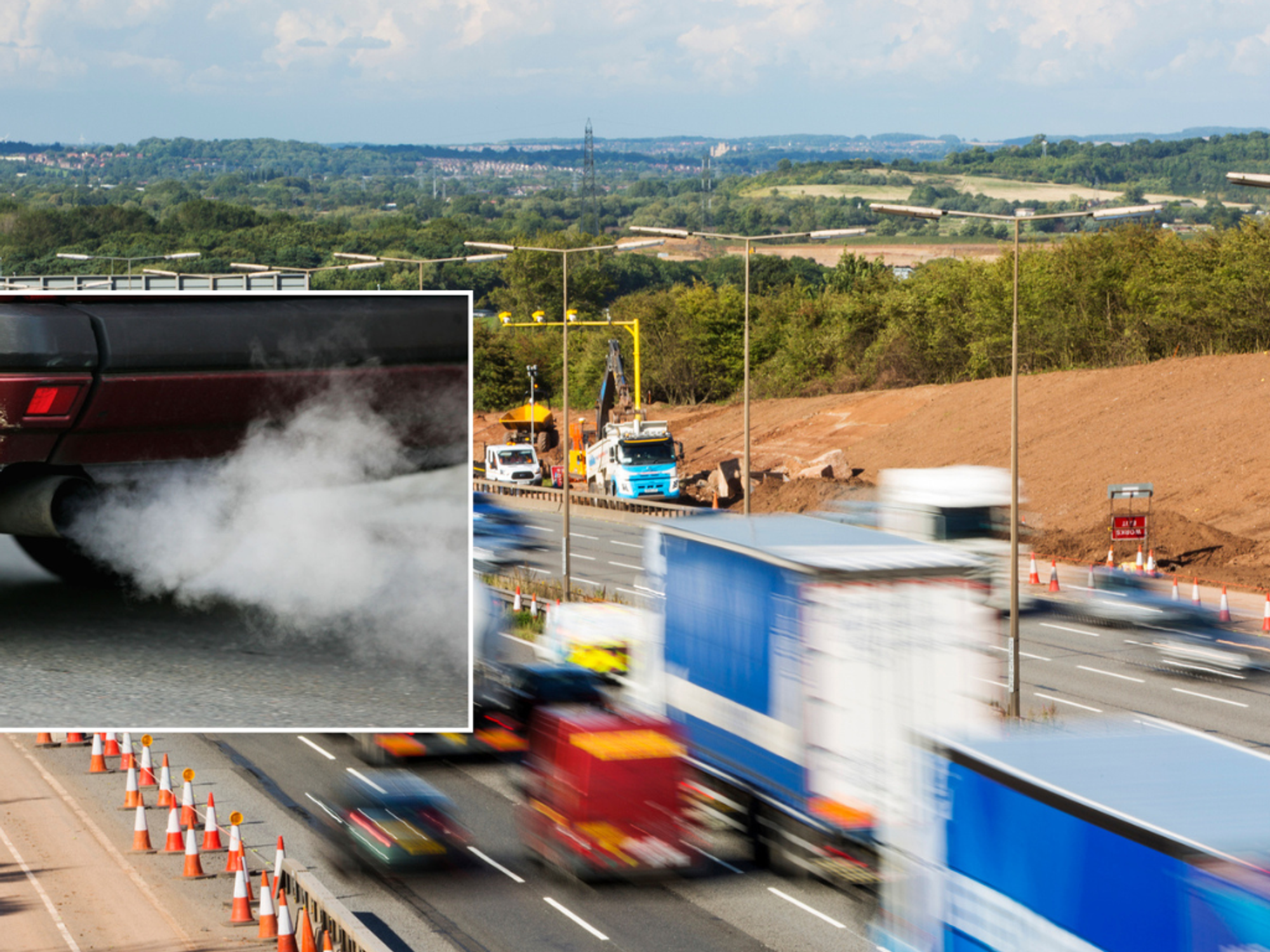 Car emissions and UK road