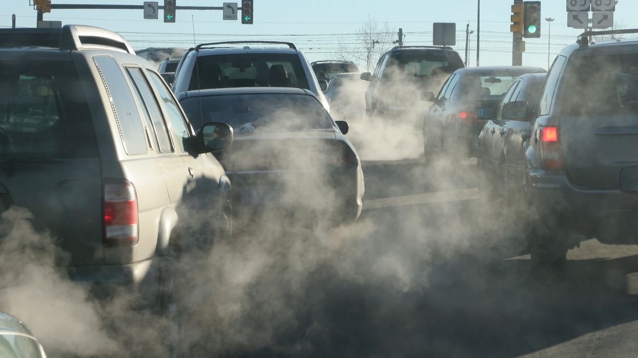 Car emissions while in traffic