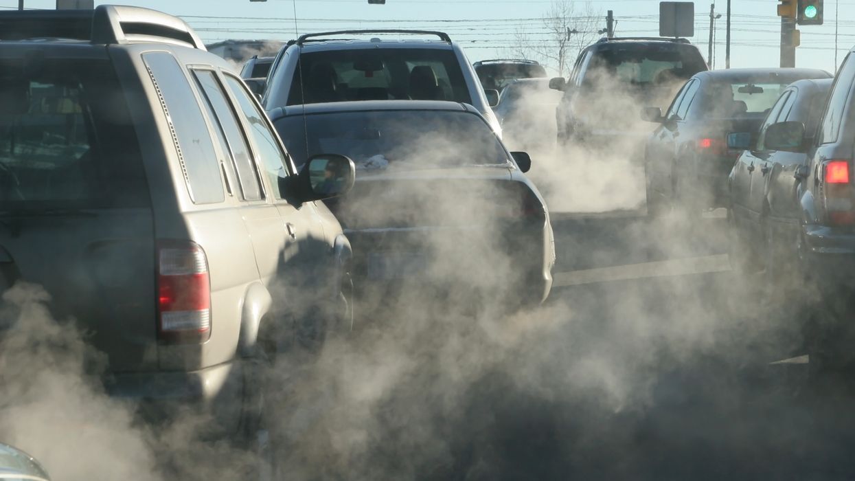 Car exhaust fumes