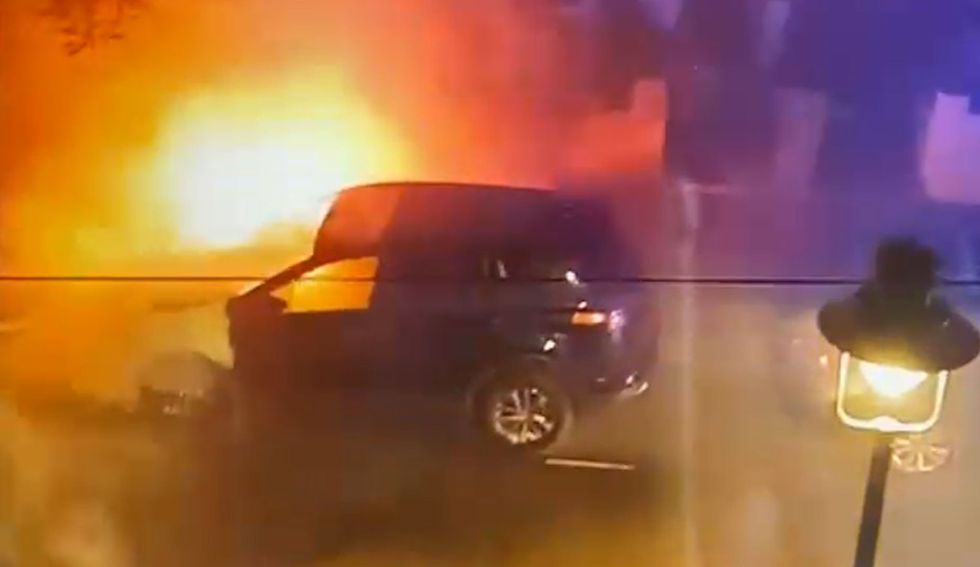 Car fire linked to Sir Keir Starmer