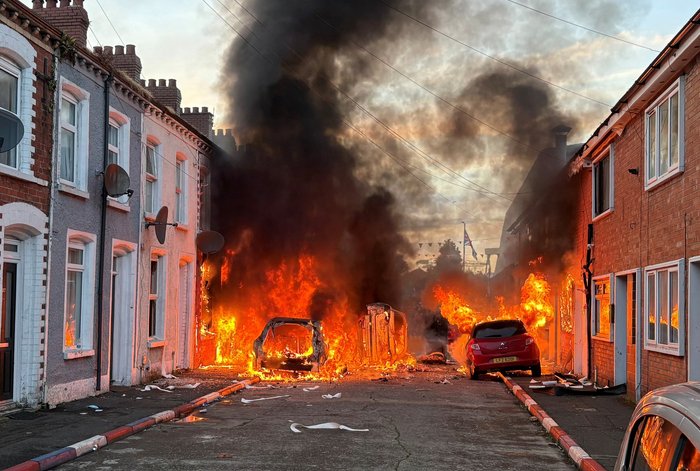 Car fires in Belfast