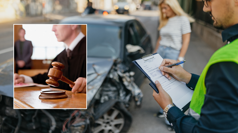 Car insurance and gavel
