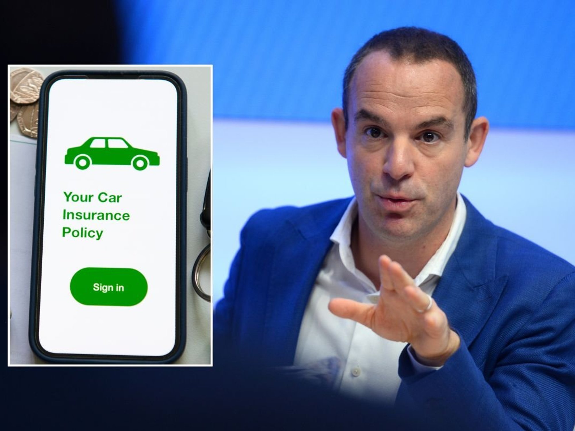 Car insurance policy and Martin Lewis