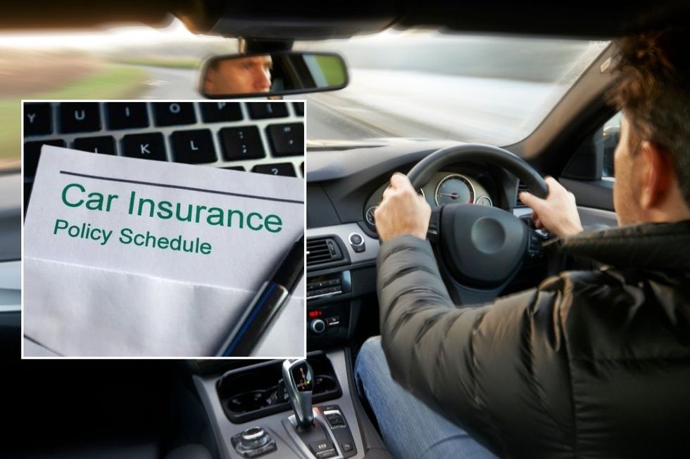 Car insurance policy and person driving