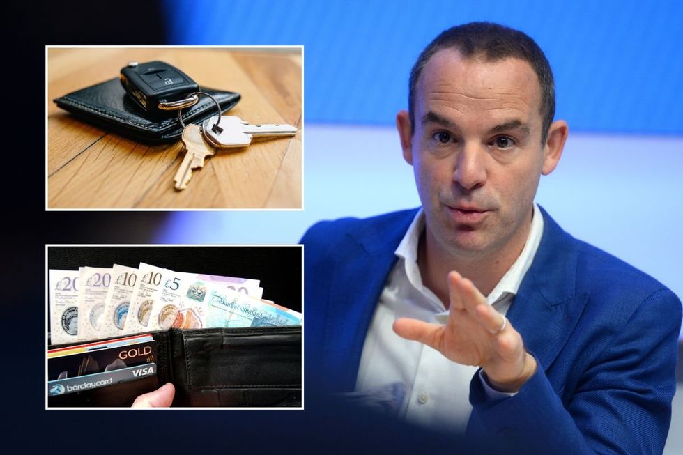 Car keys, Martin Lewis and a wallet full of cash