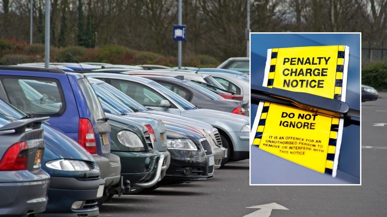 Car park and a parking penalty charge notice