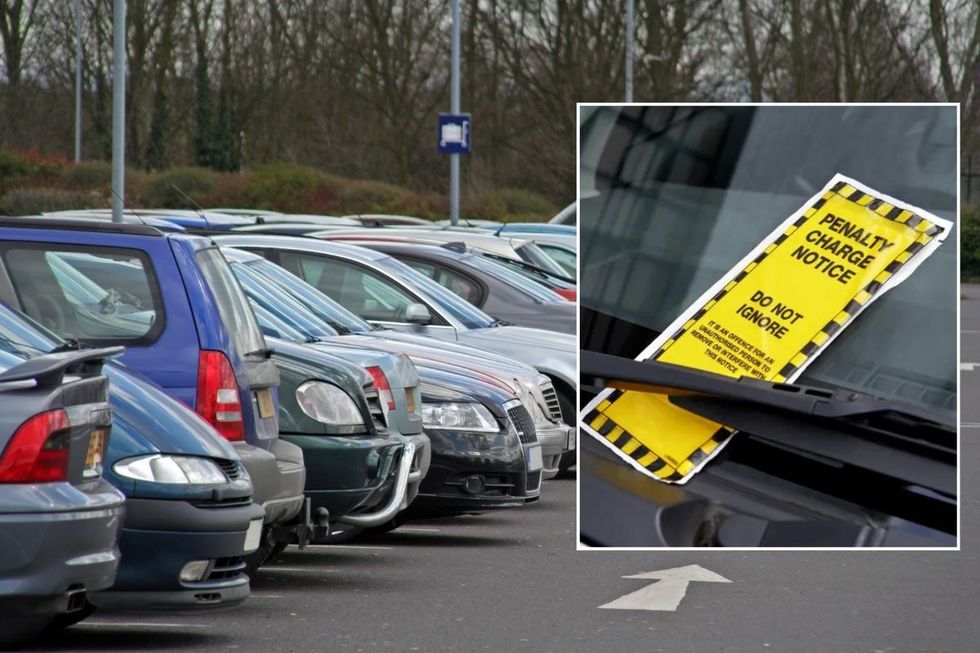 Car park and a penalty charge notice
