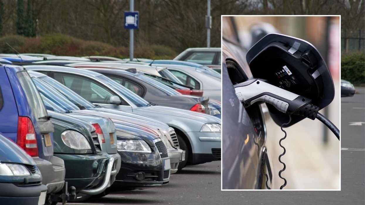 Car park and an electric vehicle charger