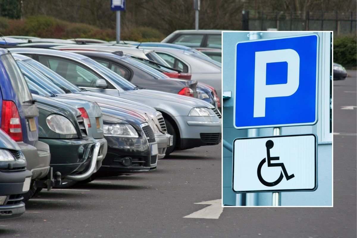 Car park and parking sign