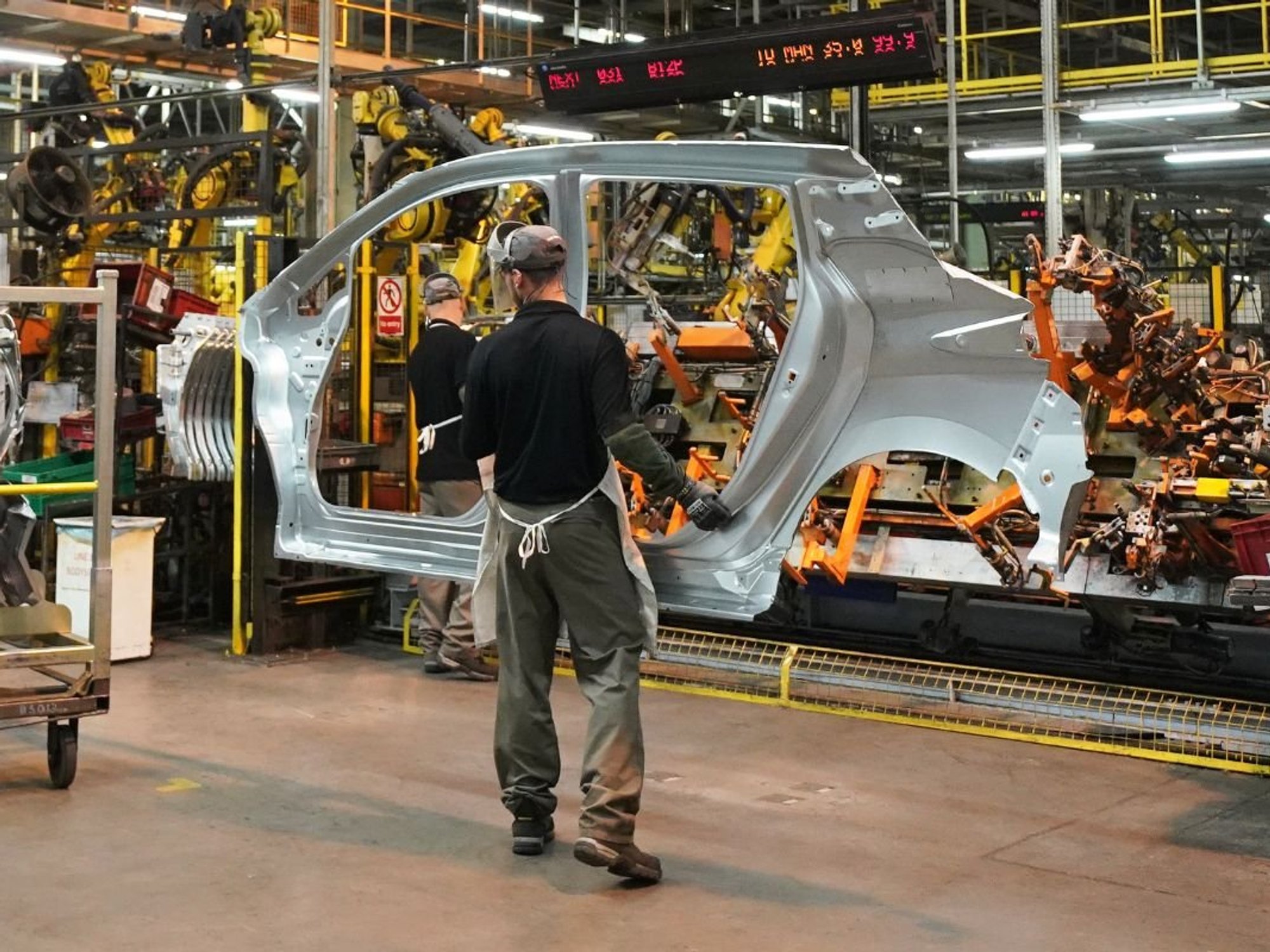 Car production at the Nissan factory in Sunerland